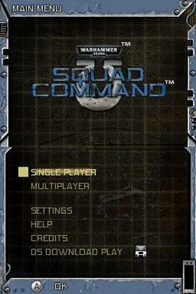 Warhammer 40,000 - Squad Command (USA) (En,Fr) screen shot title